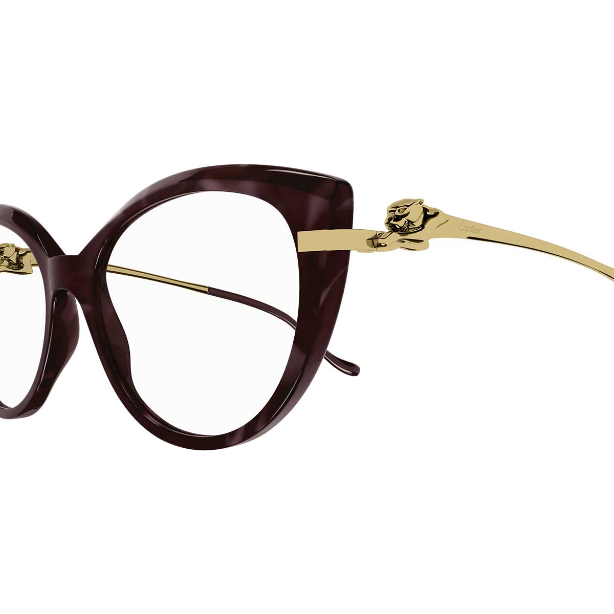 Cartier Occhiali da Vista CT0283O 003 MarroneOro/Trasparente Donna 3