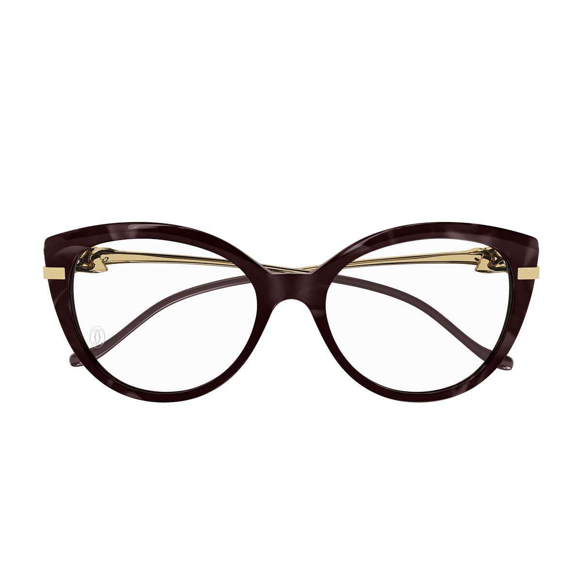 Cartier Occhiali da Vista CT0283O 003 MarroneOro/Trasparente Donna