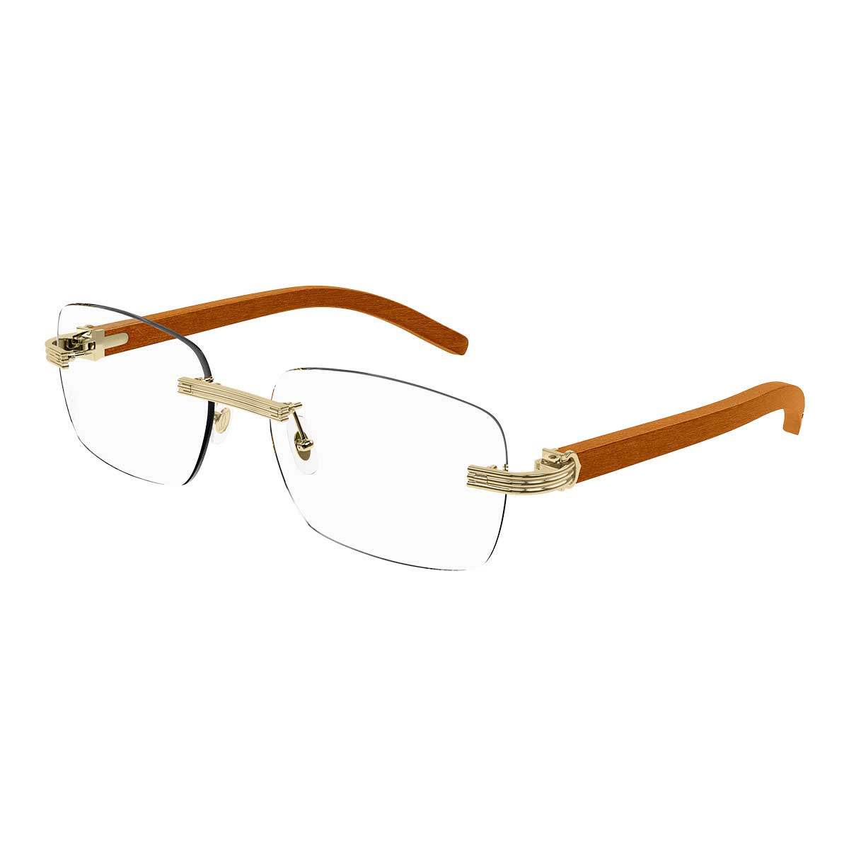 Cartier Occhiali da Vista CT0286O 006 OroArancione/Trasparente Uomo 2