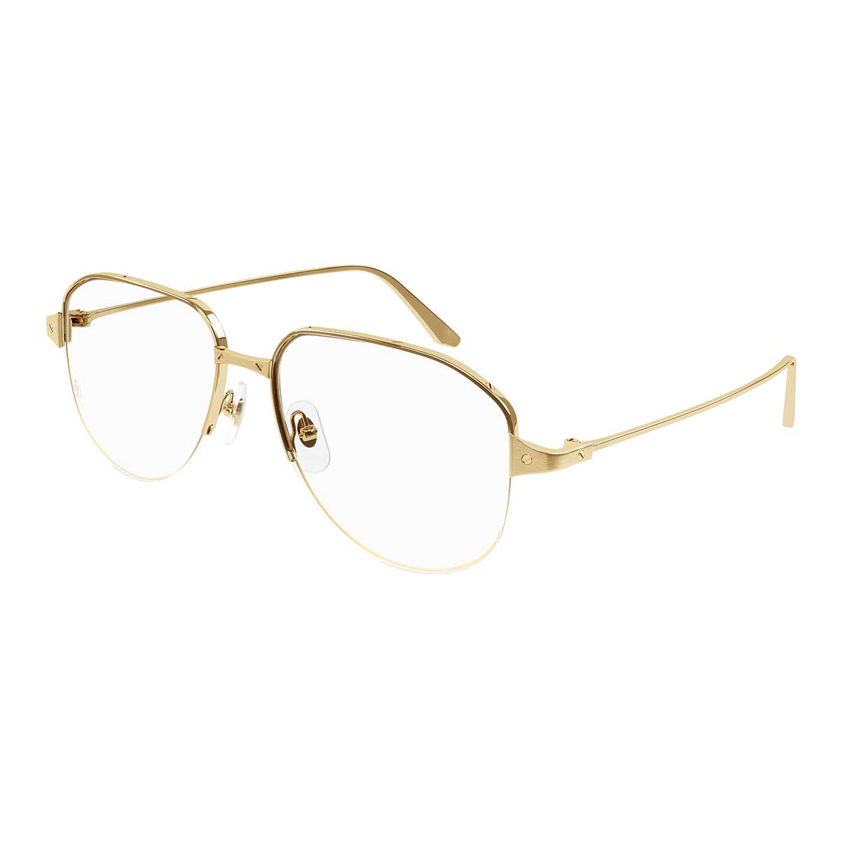 Cartier Occhiali da Vista CT0352O 001 Oro/Trasparente Uomo
