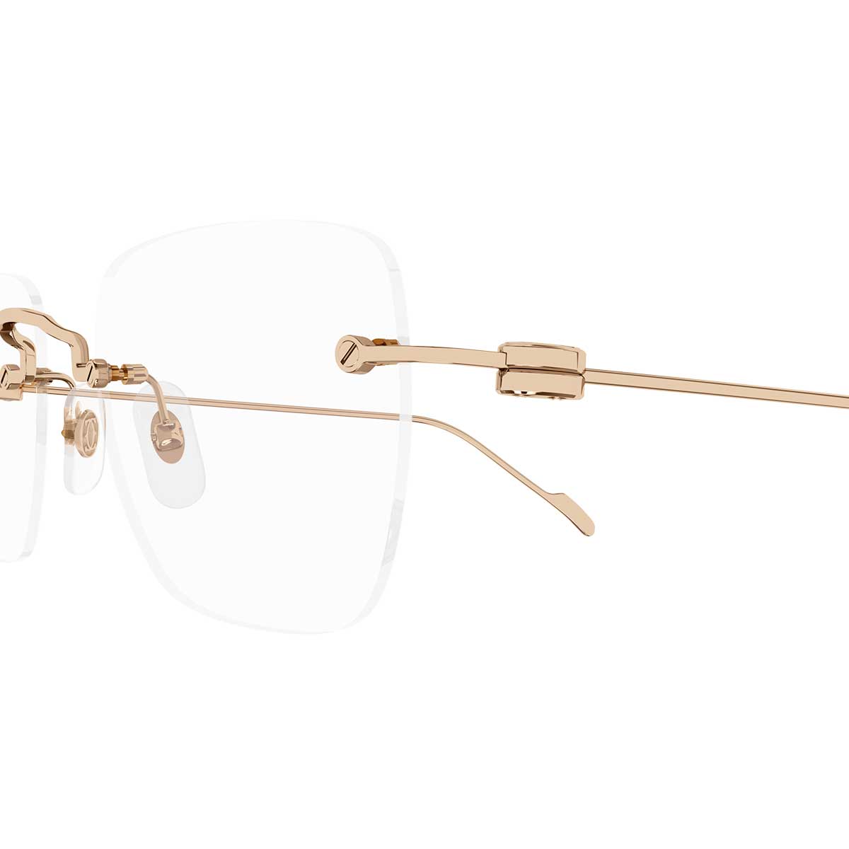 Cartier Occhiali da Vista CT0379O 001 Bronzo/Trasparente Uomo