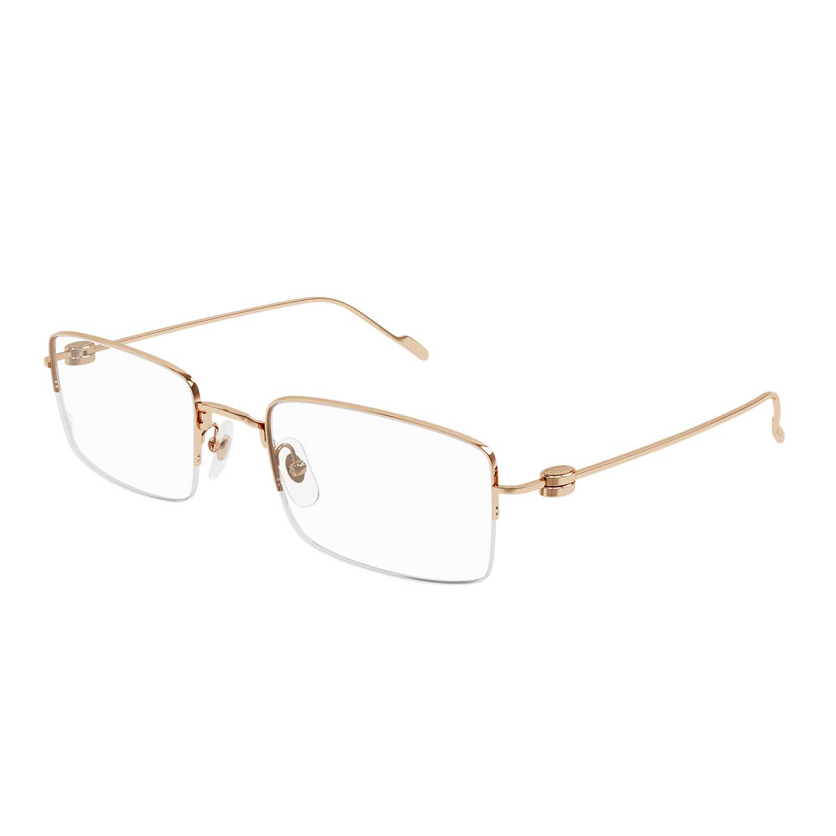 Cartier Occhiali da Vista CT0380O 001 Bronzo/Trasparente Uomo