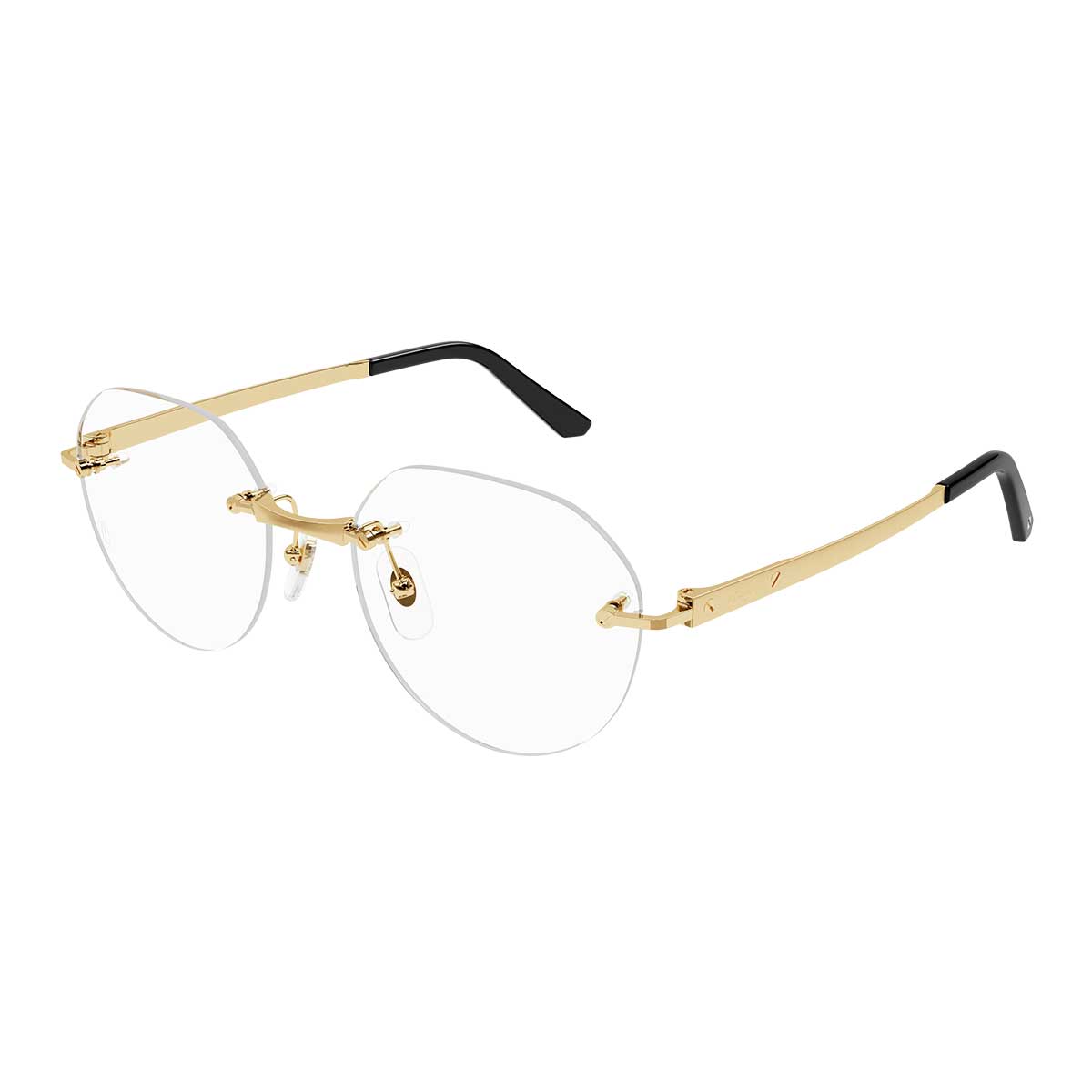 Cartier Occhiali da Vista CT0408O 001 Oro/Trasparente Uomo