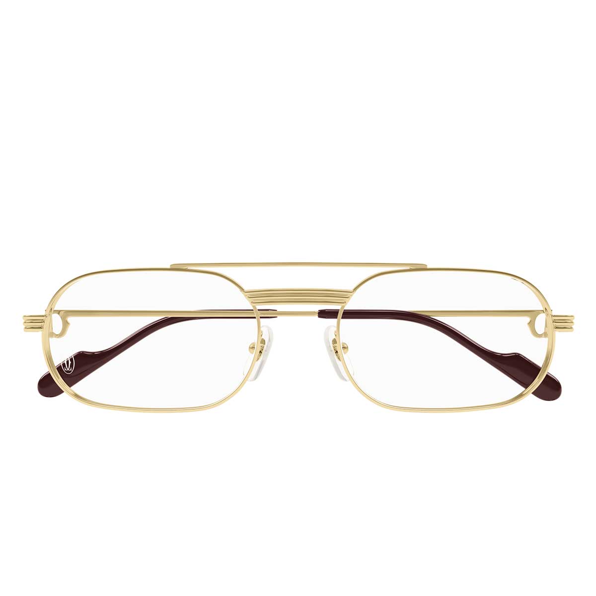 Cartier Occhiali da Vista CT0410O 001 Oro/Trasparente Uomo