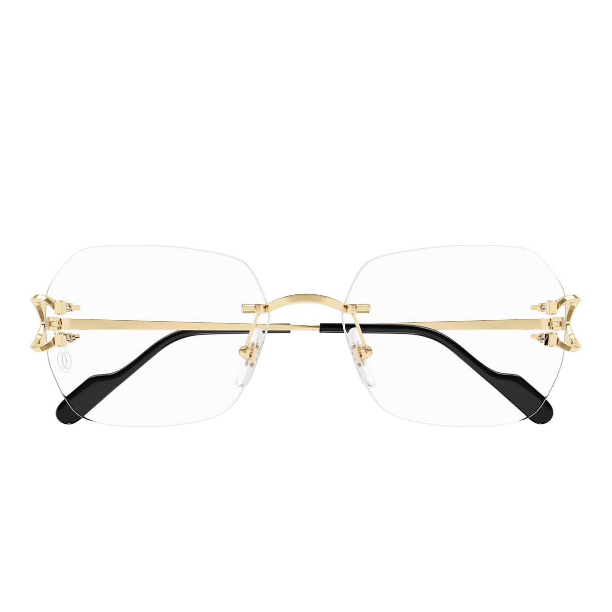 Cartier Occhiali da Vista CT0416O 001 Oro/Trasparente Unisex
