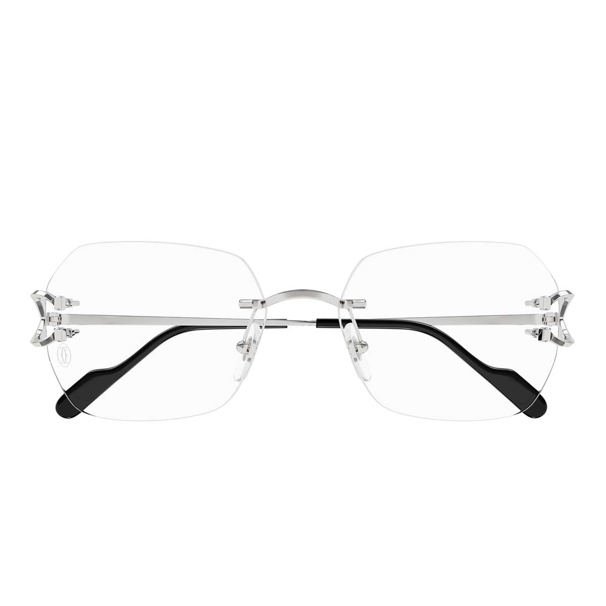 Cartier Occhiali da Vista CT0416O 002 Argento/Trasparente Unisex