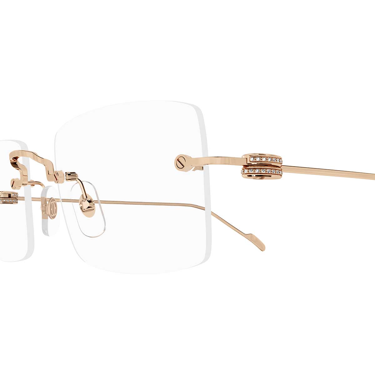 Cartier Occhiali da Vista CT0422O 001 Bronzo/Trasparente Unisex