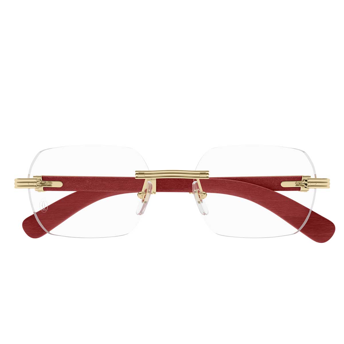 Cartier Occhiali da Vista CT0423O 004 OroRosso/Trasparente Uomo