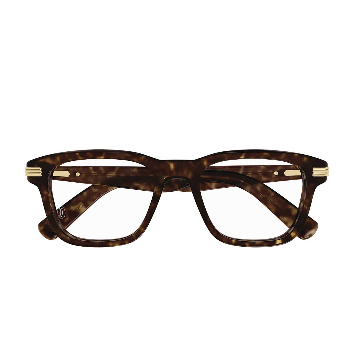 Cartier Occhiali da Vista CT0444O 007 Marrone/Trasparente Uomo