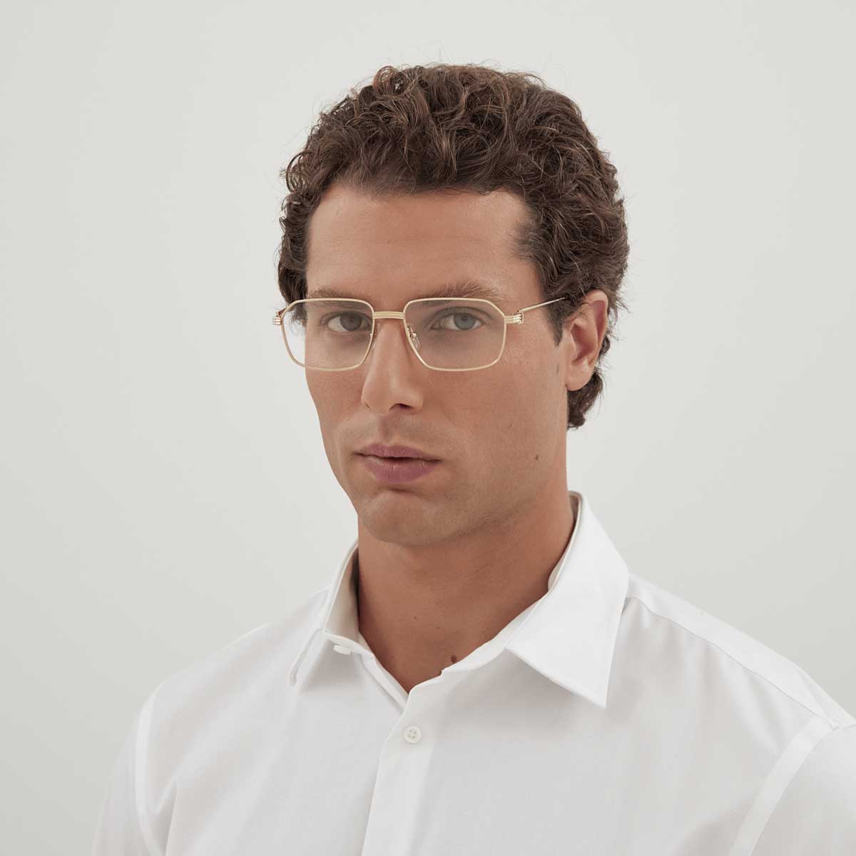 Cartier Occhiali da Vista CT0445O 001 Oro/Trasparente Uomo 4