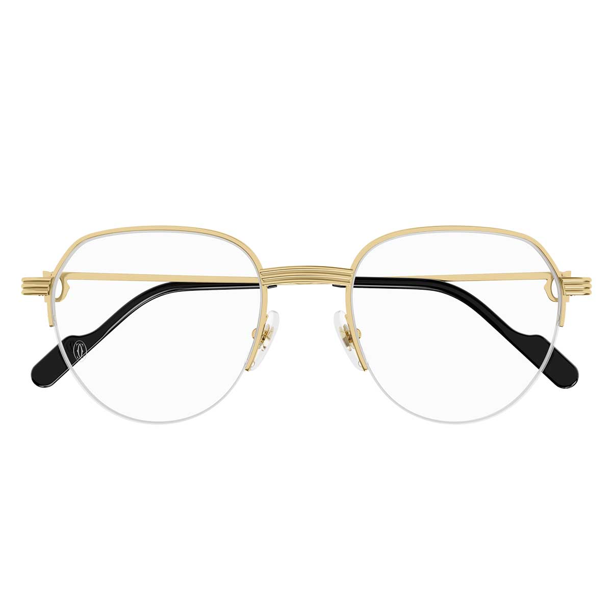 Cartier Occhiali da Vista CT0446O 001 Oro/Trasparente Uomo