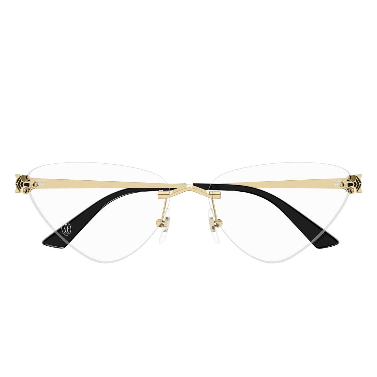 Cartier Occhiali da Vista CT0448O 001 Oro/Trasparente Donna