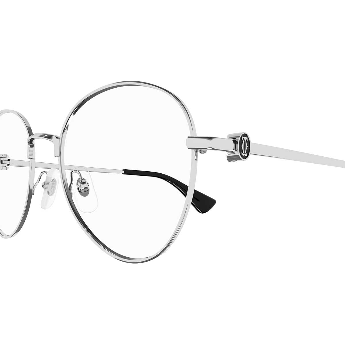 Cartier Occhiali da Vista CT0449O 002 Argento/Trasparente Donna 3