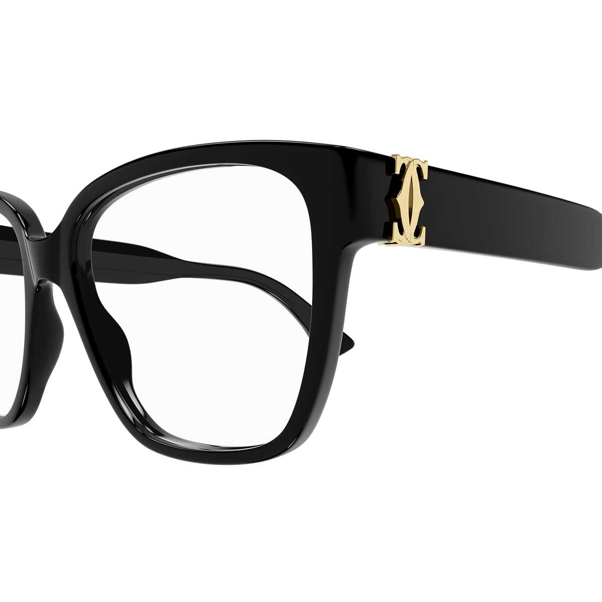 Cartier Occhiali da Vista CT0451O 001 Nero/Trasparente Donna 3