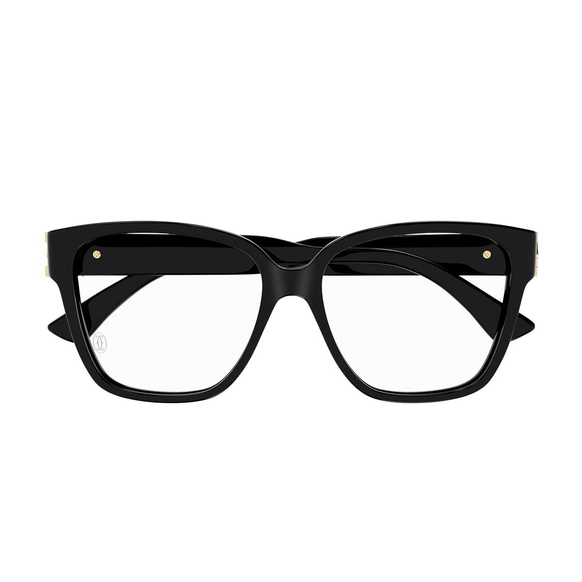 Cartier Occhiali da Vista CT0451O 001 Nero/Trasparente Donna