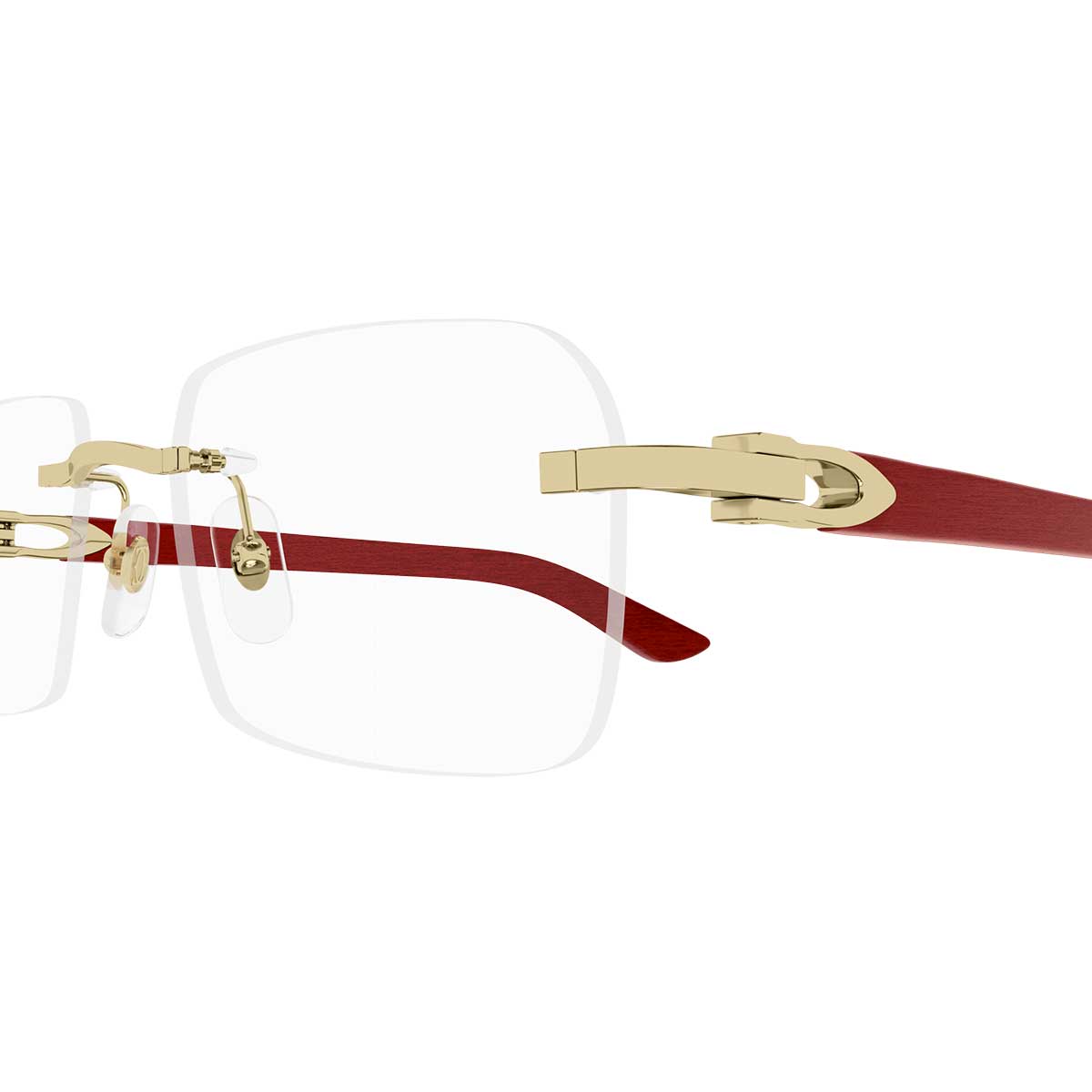 Cartier Occhiali da Vista CT0453O 003 OroRosso/Trasparente Uomo 3