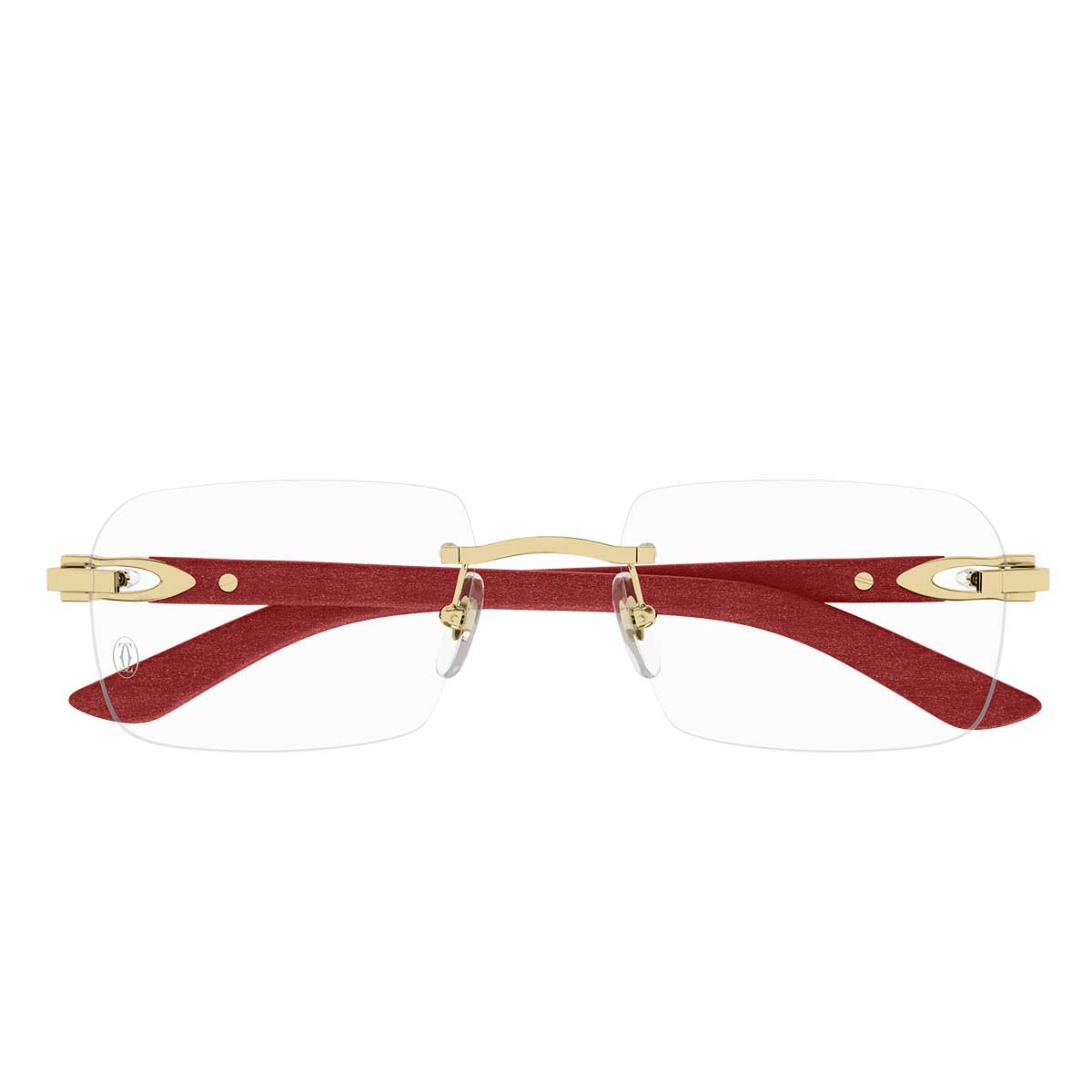 Cartier Occhiali da Vista CT0453O 003 OroRosso/Trasparente Uomo