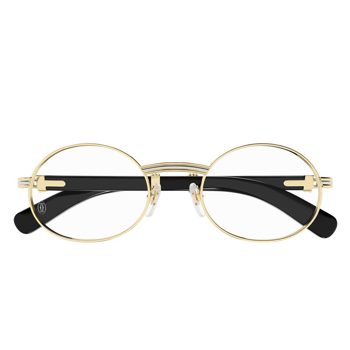 Cartier Occhiali da Vista CT0464O 002 OroBianco/Trasparente Uomo