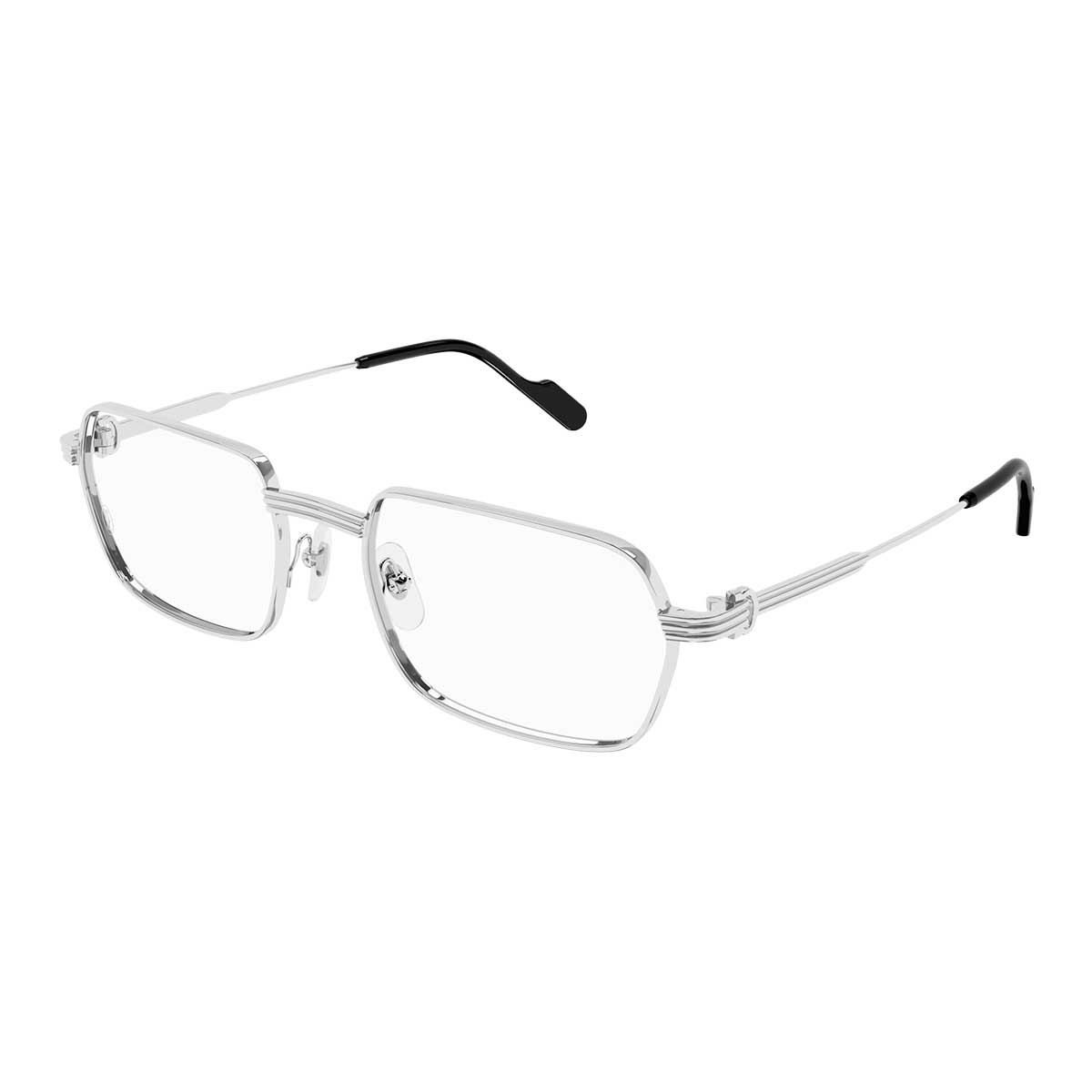 Cartier Occhiali da Vista CT0483O 002 Argento/Trasparente Uomo 2