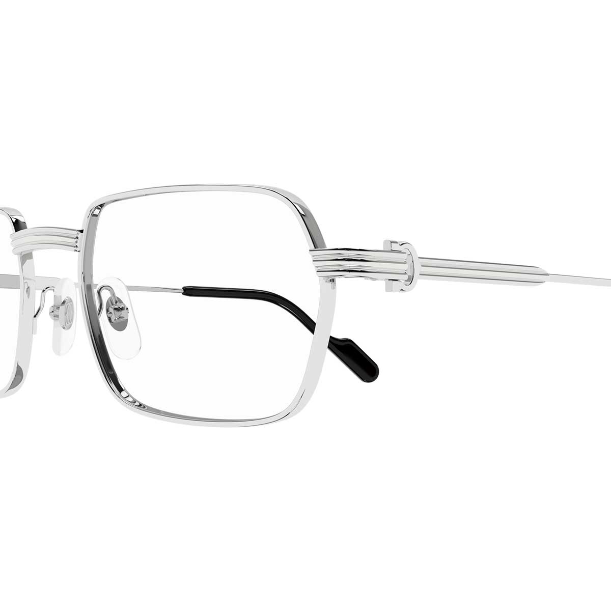 Cartier Occhiali da Vista CT0483O 002 Argento/Trasparente Uomo 3