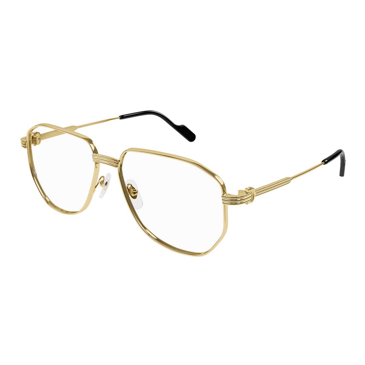 Cartier Occhiali da Vista CT0484O 001 Oro/Trasparente Uomo 2