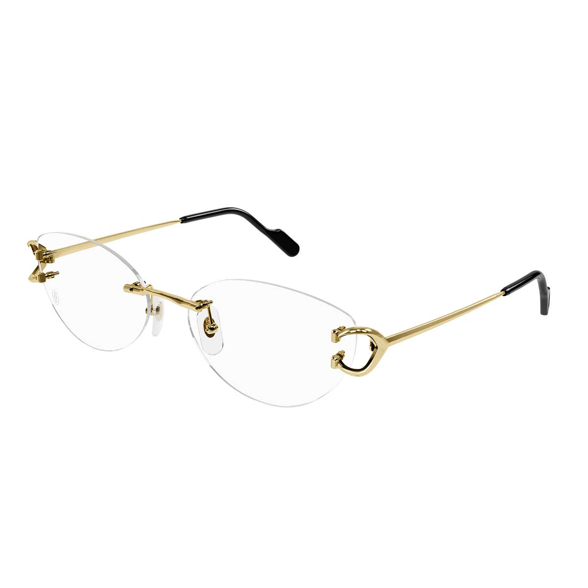 Cartier Occhiali da Vista CT0487O 001 Oro/Trasparente Donna 2