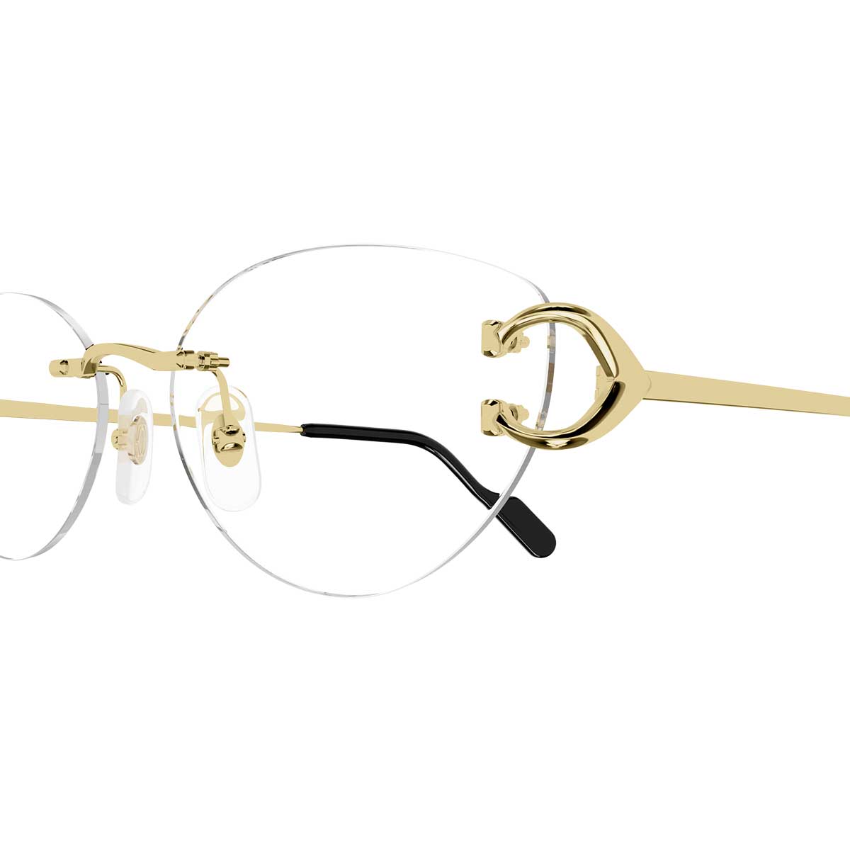 Cartier Occhiali da Vista CT0487O 001 Oro/Trasparente Donna 3