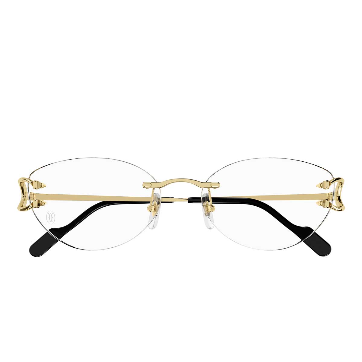Cartier Occhiali da Vista CT0487O 001 Oro/Trasparente Donna