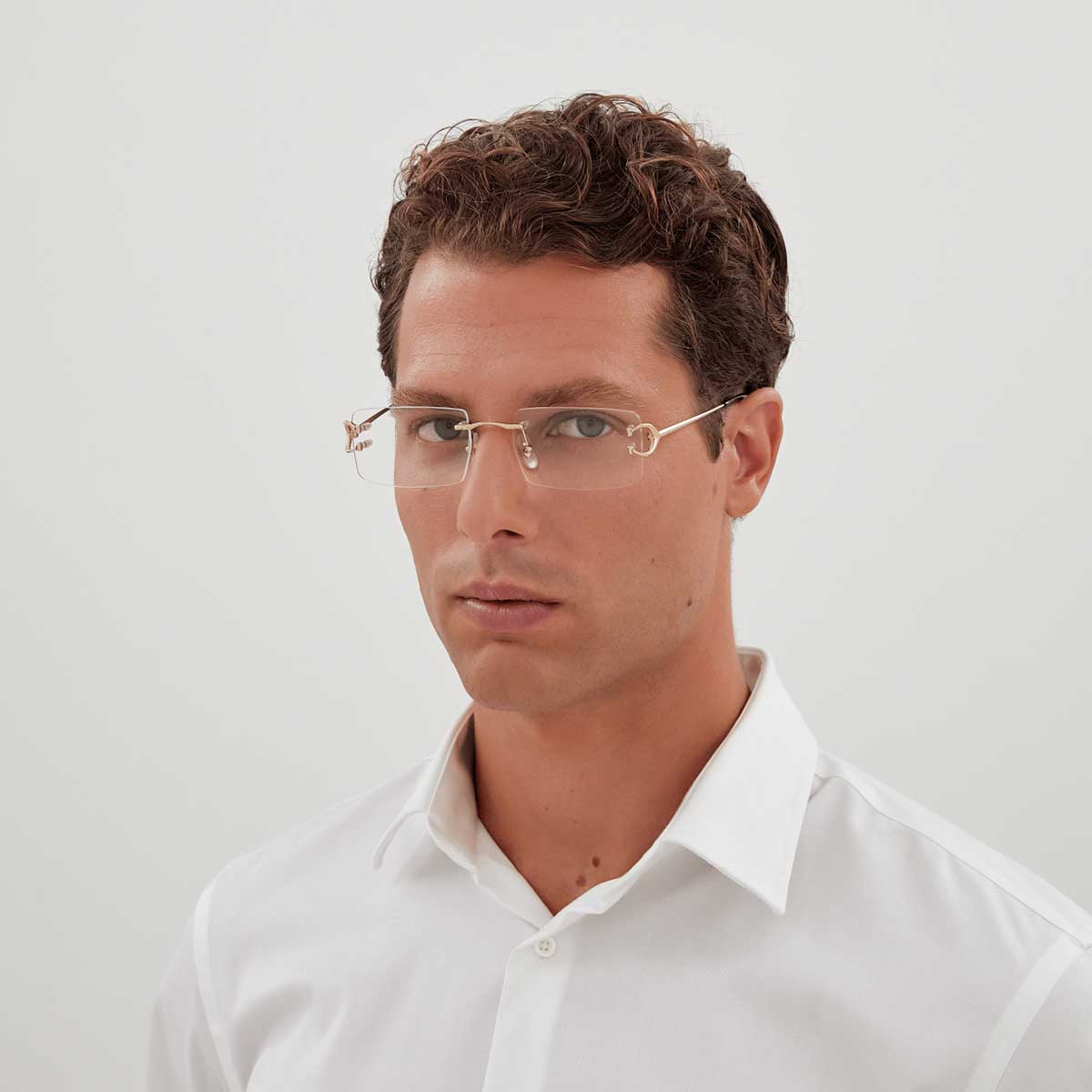Cartier Occhiali da Vista CT0488O 001 Oro/Trasparente Uomo 4