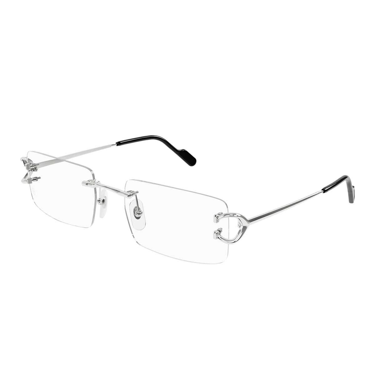 Cartier Occhiali da Vista CT0488O 002 Argento/Trasparente Uomo 2