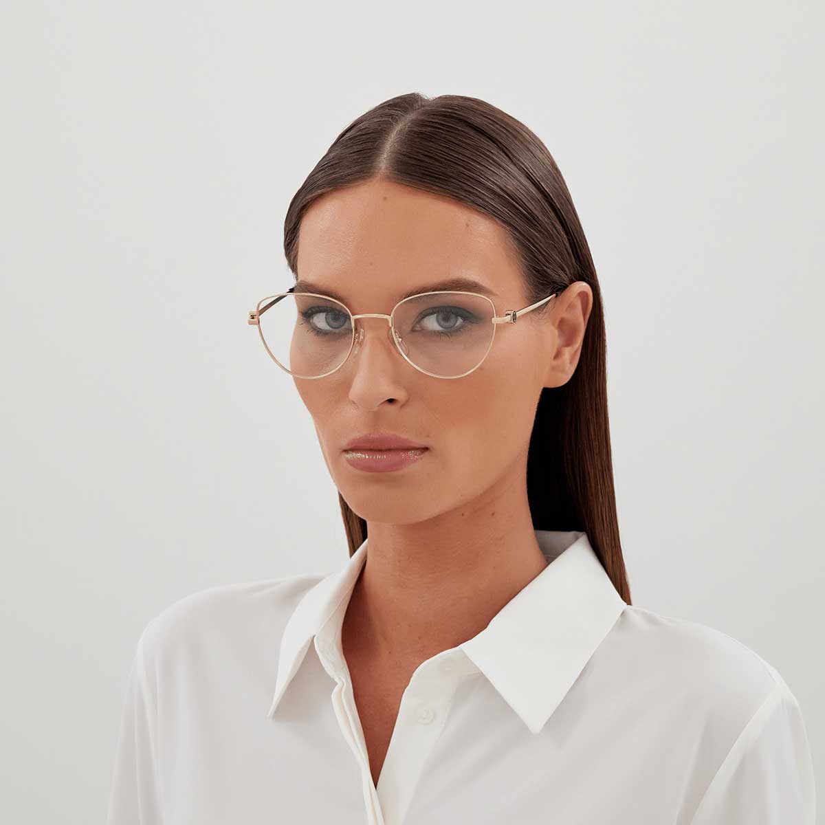 Cartier Occhiali da Vista CT0490O 001 Oro/Trasparente Donna 4