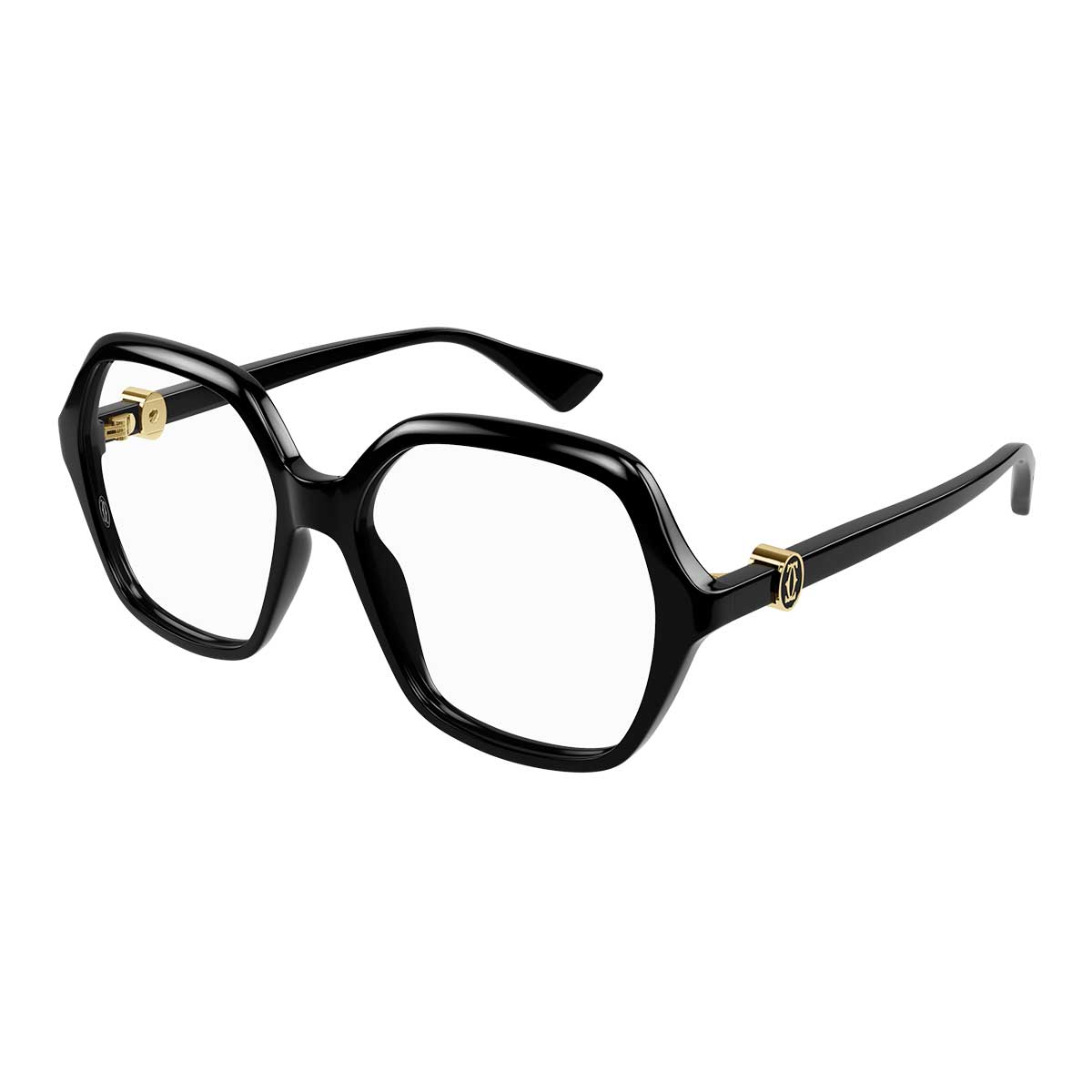 Cartier Occhiali da Vista CT0492O 001 Nero/Trasparente Donna 2