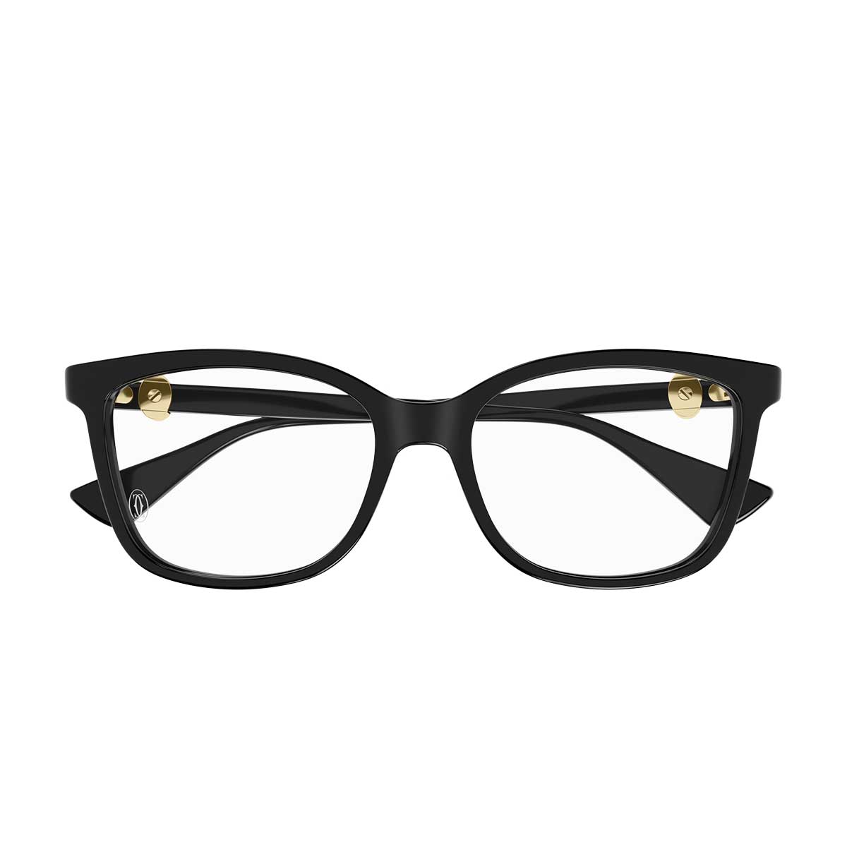Cartier Occhiali da Vista CT0493O 001 Nero/Trasparente Donna