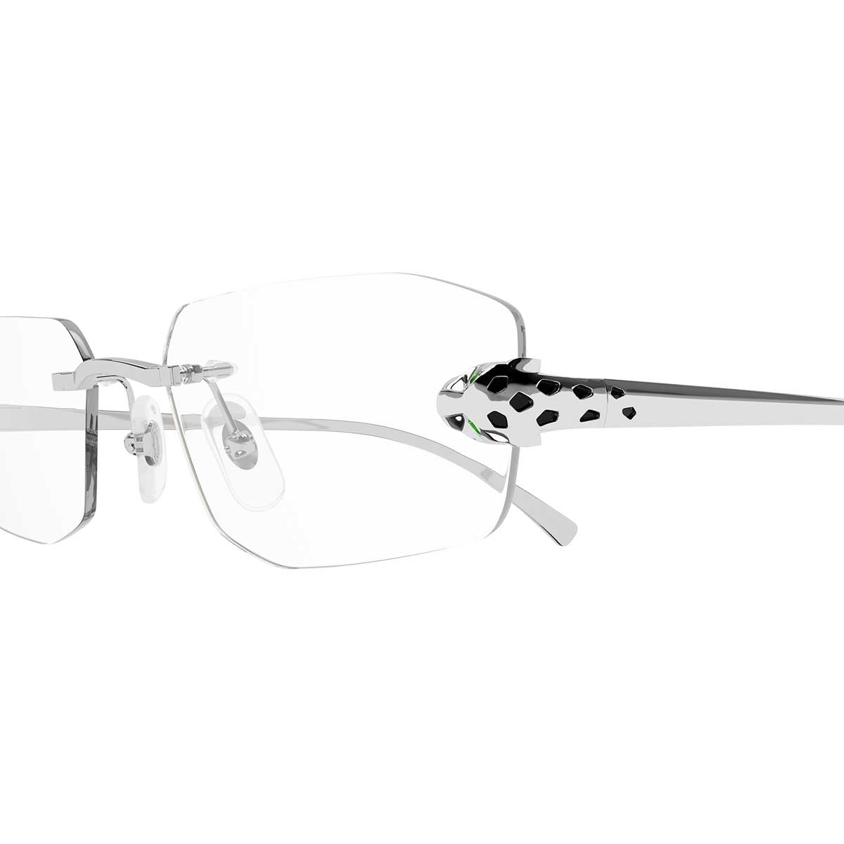 Cartier Occhiali da Vista CT0494O 002 Argento/Trasparente Donna