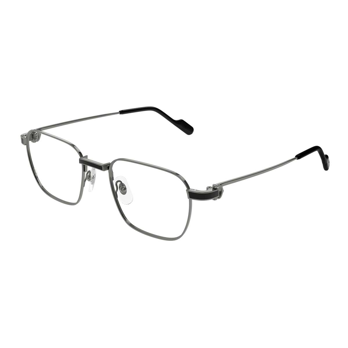 Cartier Occhiali da Vista CT0518O 003 Rutenio/Trasparente Uomo