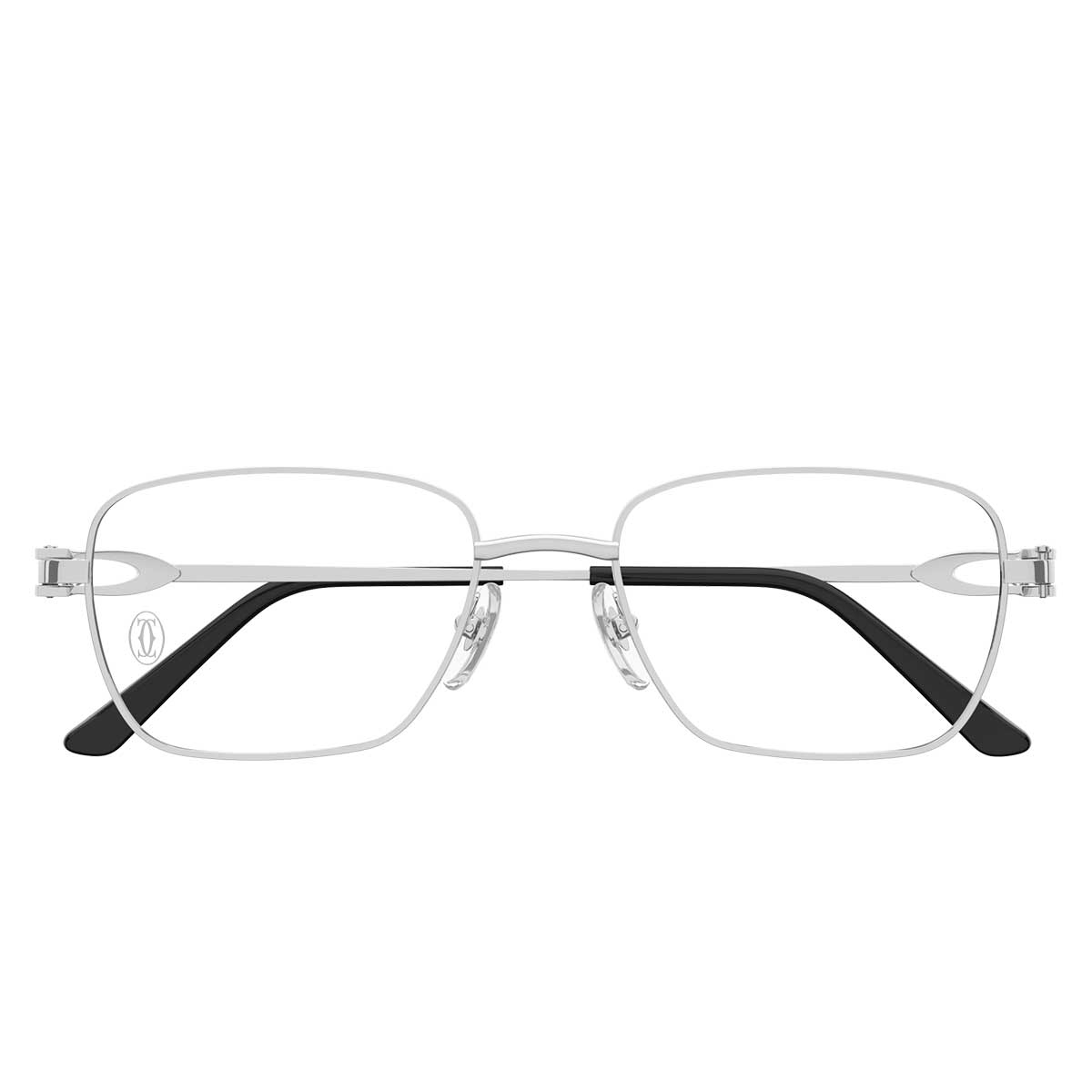 Cartier Occhiali da Vista CT0519O 002 Argento/Trasparente Uomo