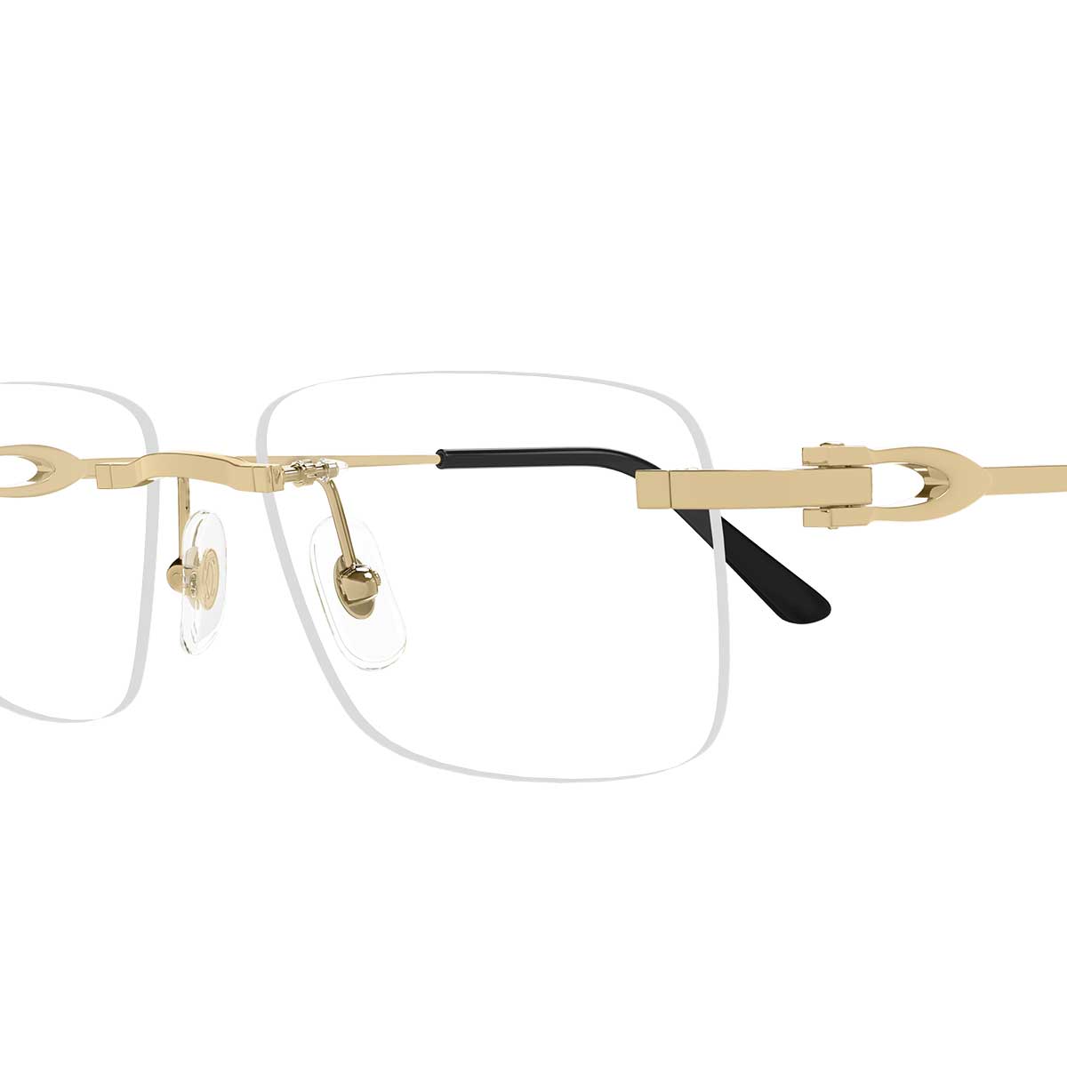 Cartier Occhiali da Vista CT0521O 001 Oro/Trasparente Uomo