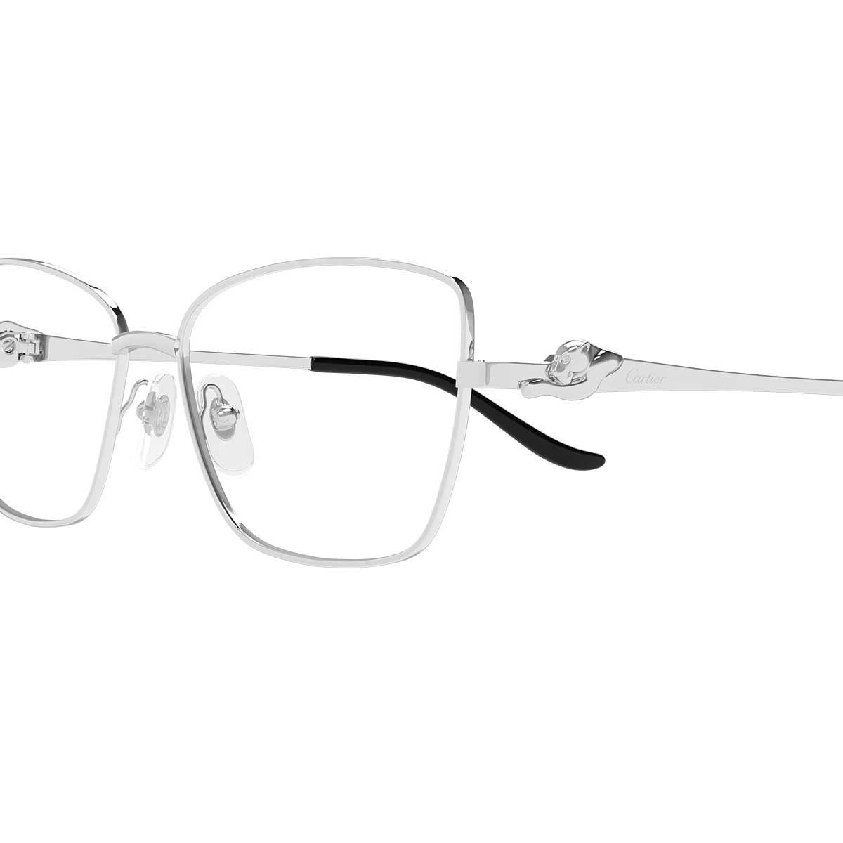 Cartier Occhiali da Vista CT0523O 002 Argento/Trasparente Donna