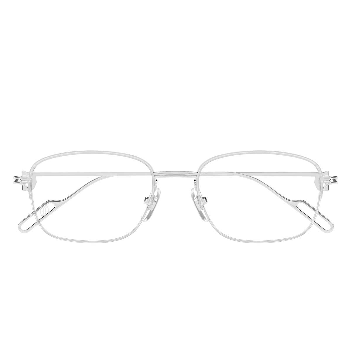 Cartier Occhiali da Vista CT0529OA 003 Argento/Trasparente Uomo