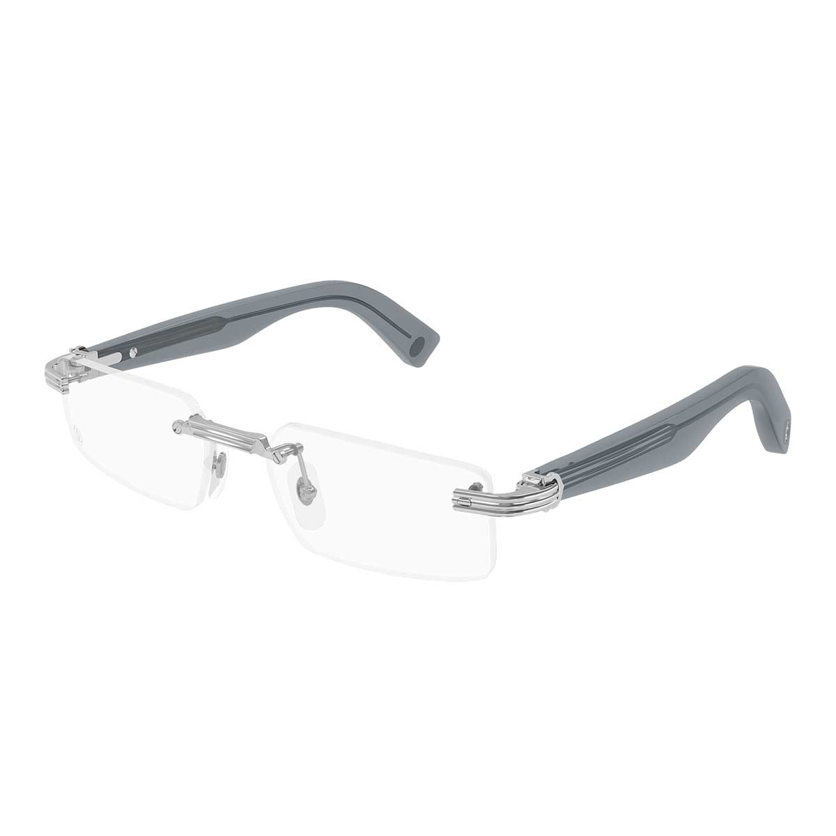 Cartier Occhiali da Vista CT0537O 003 ArgentoBlu/Trasparente Uomo 2