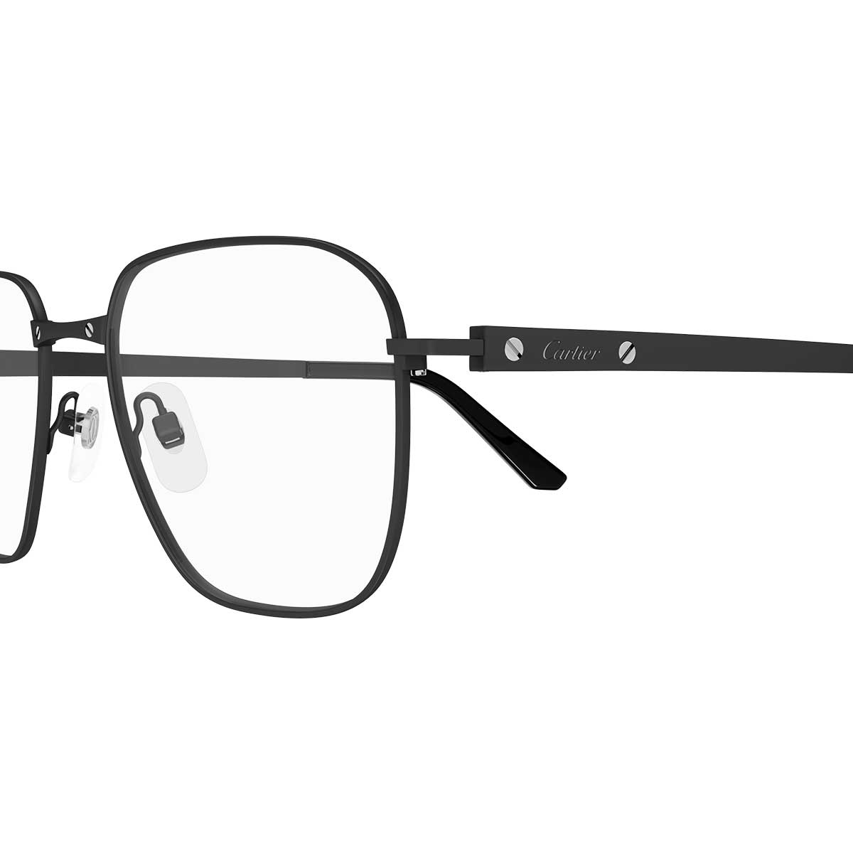 Cartier Occhiali da Vista CT0553O 008 Nero/Trasparente Uomo 3