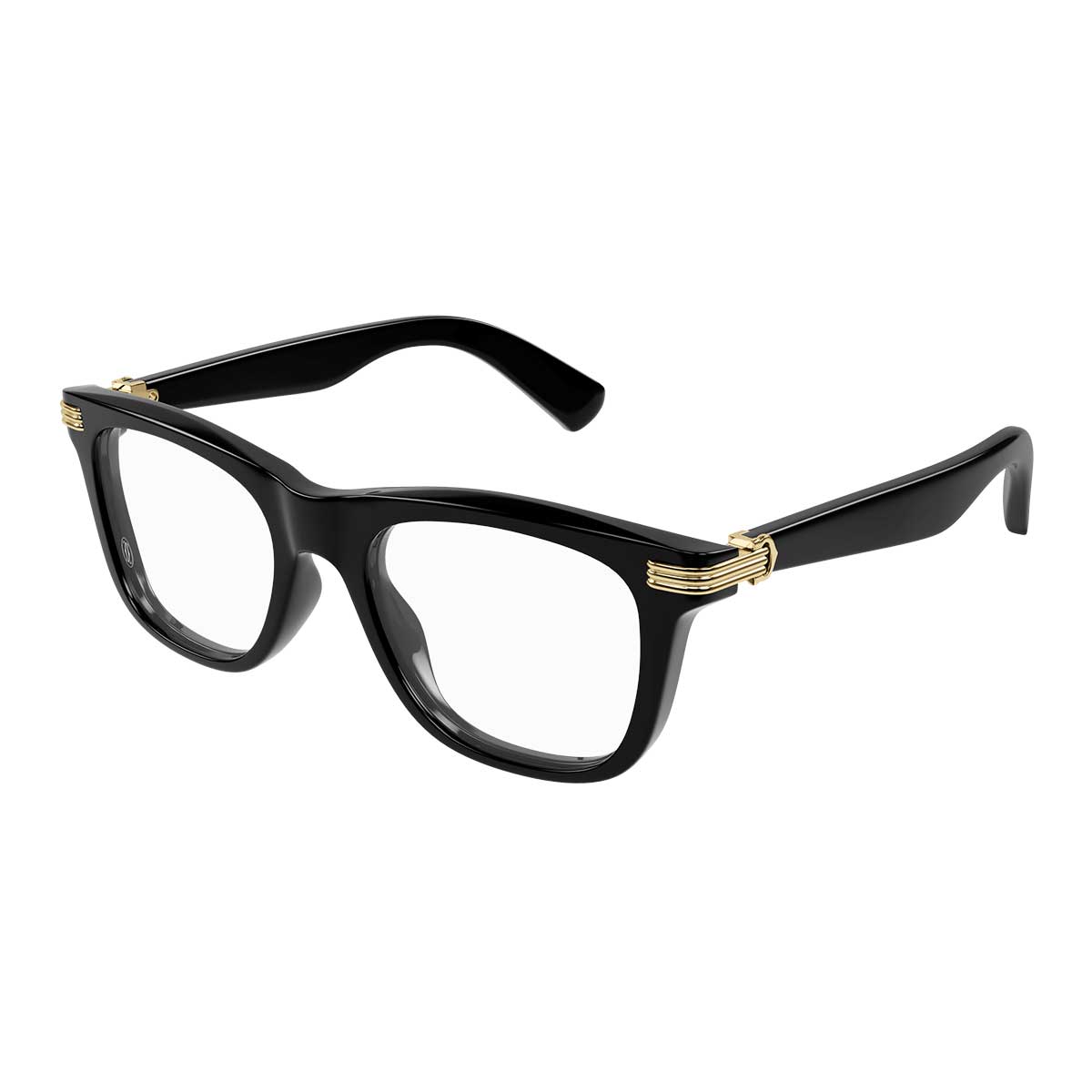 Cartier Occhiali da Vista CT0558O 001 Nero/Trasparente Uomo