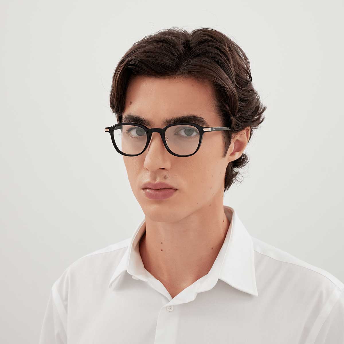 Cartier Occhiali da Vista CT0560O 001 Nero/Trasparente Uomo