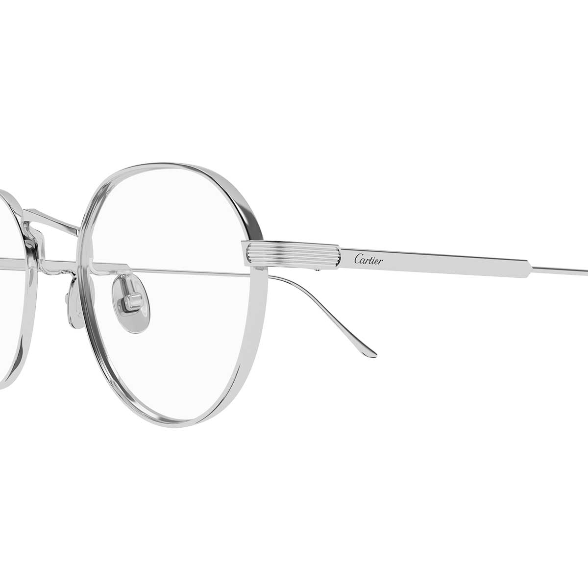 Cartier Occhiali da Vista CT0561OA 002 Argento/Trasparente Unisex