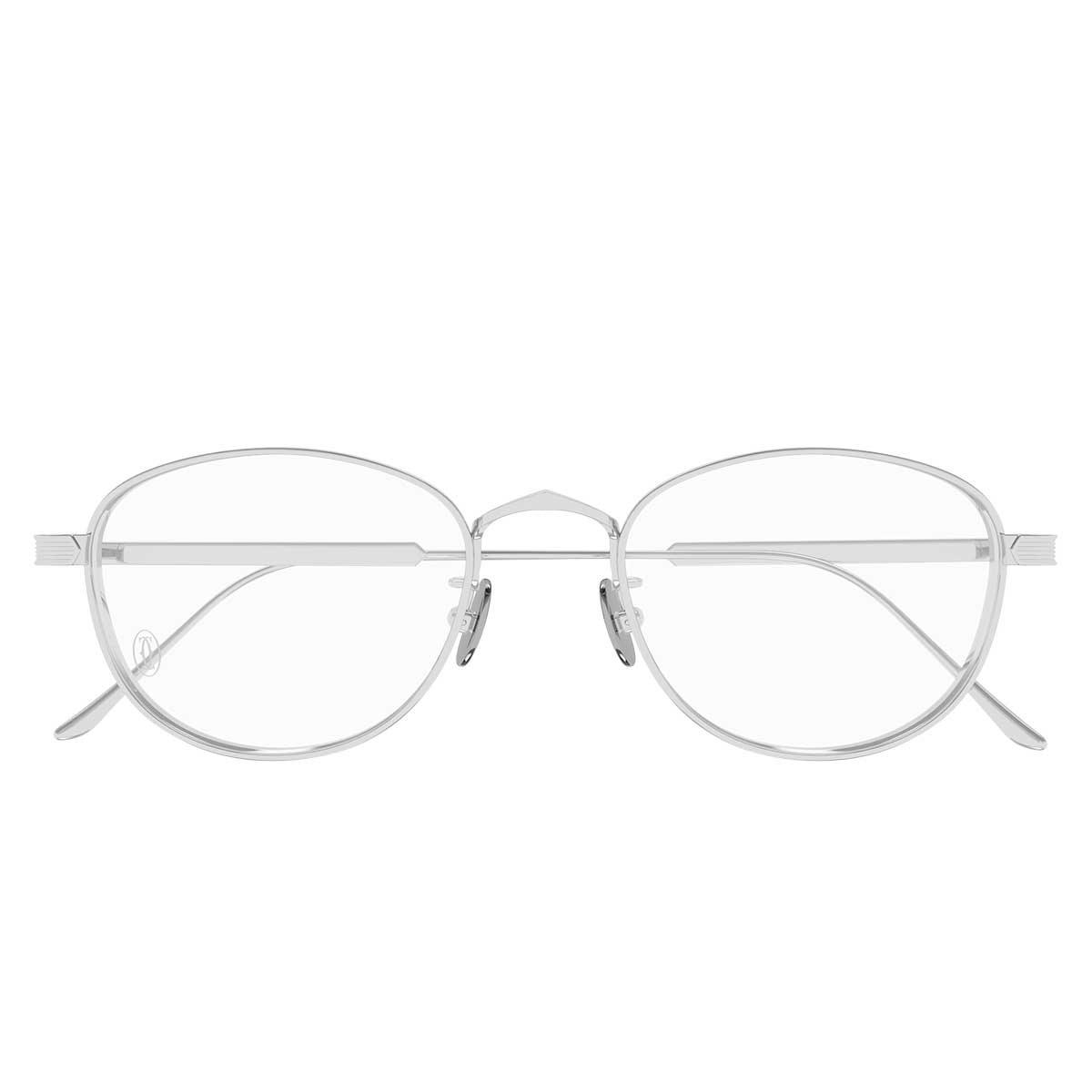 Cartier Occhiali da Vista CT0562OA 002 Argento/Trasparente Unisex
