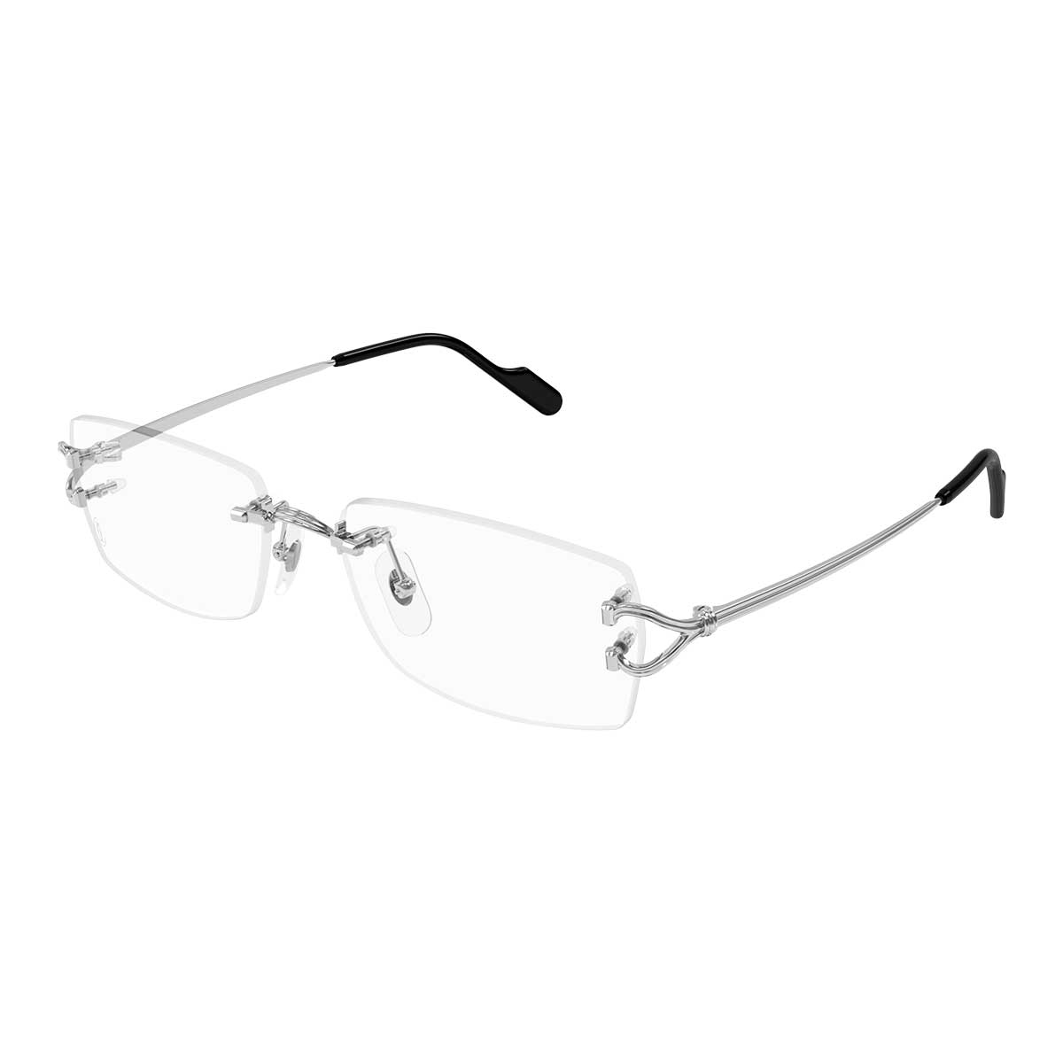 Cartier Occhiali da Vista CT0563O 002 Argento/Trasparente Uomo 2