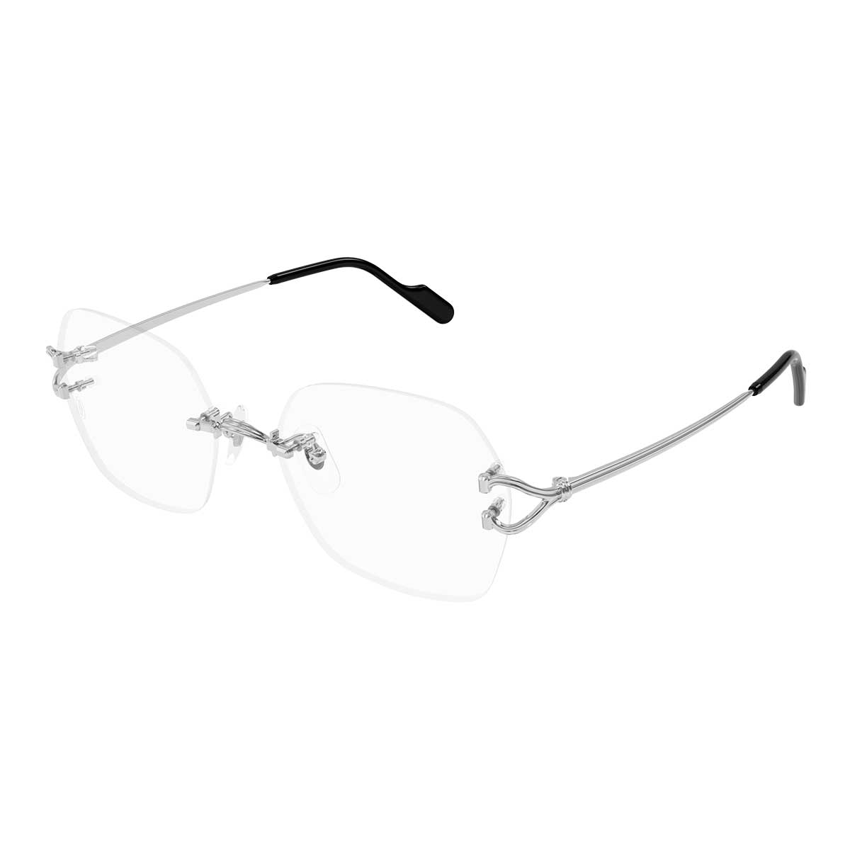 Cartier Occhiali da Vista CT0564O 002 Argento/Trasparente Donna 2