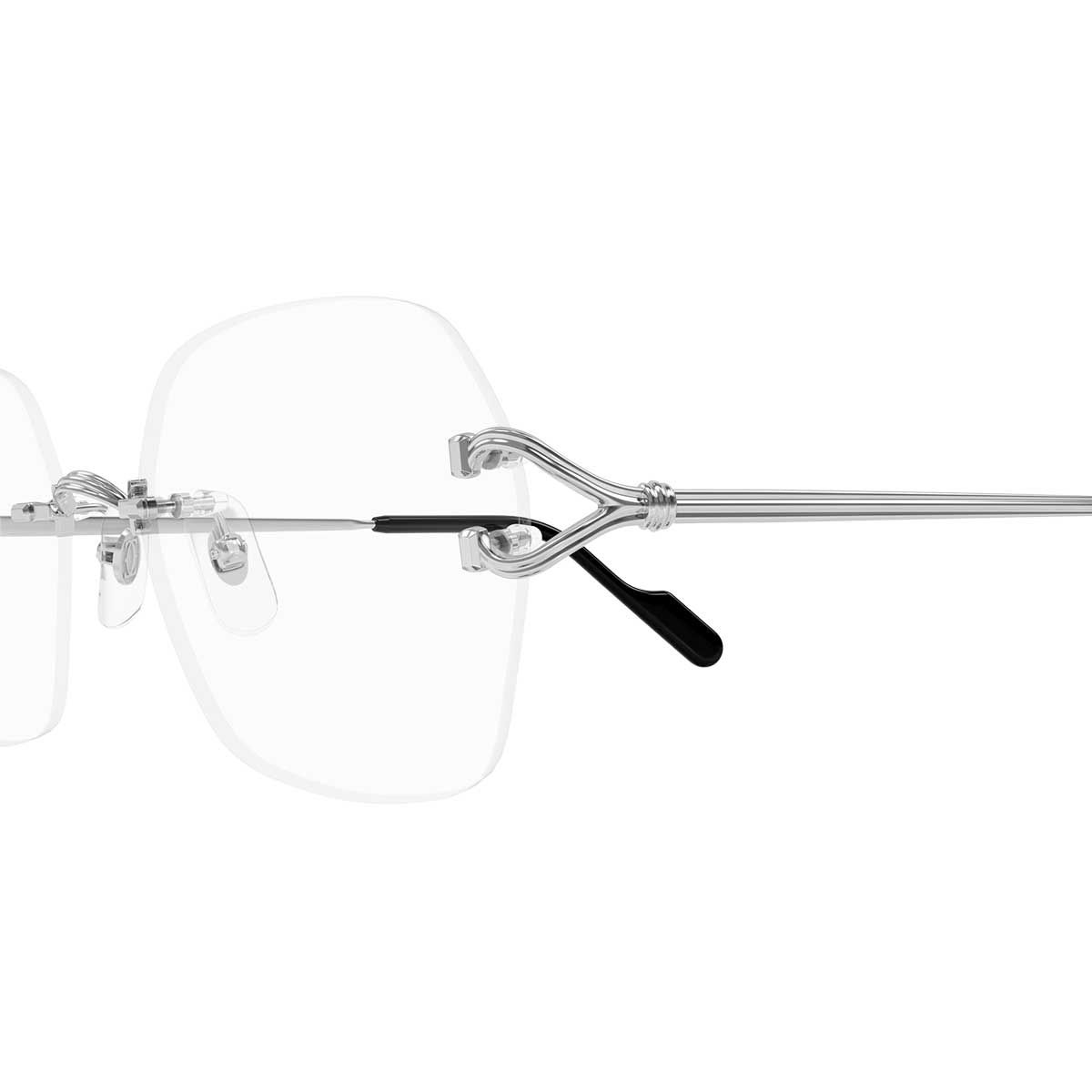 Cartier Occhiali da Vista CT0564O 002 Argento/Trasparente Donna 3