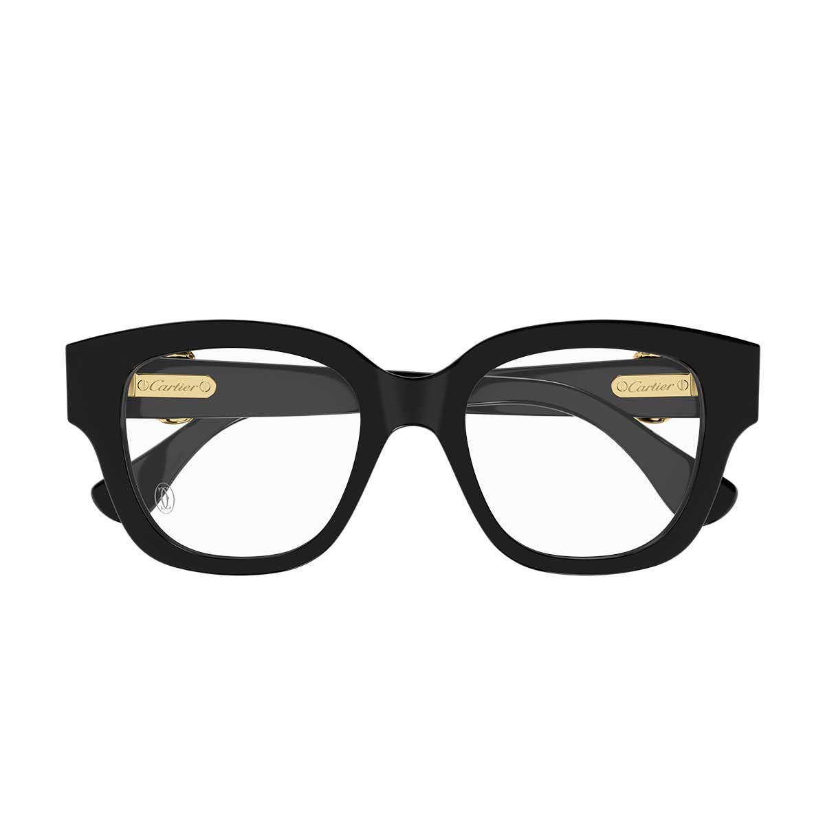 Cartier Occhiali da Vista CT0566O 005 Nero/Trasparente Donna