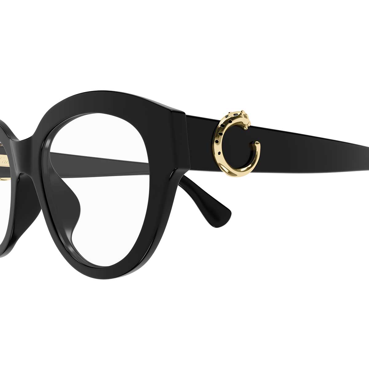 Cartier Occhiali da Vista CT0567O 001 Nero/Trasparente Donna